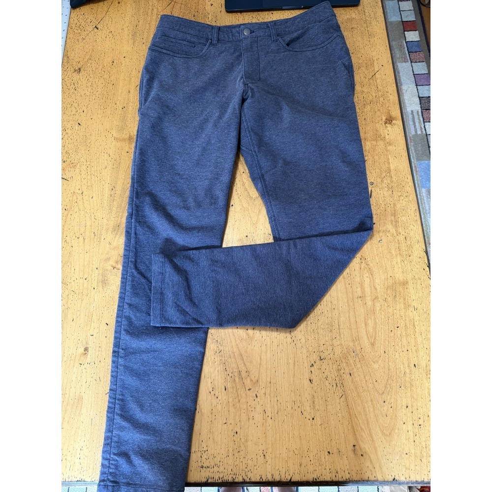 Lululemon Pants Mens‎ 33x32 ABC Slim Fit Utilitech Canvas Heather Blue